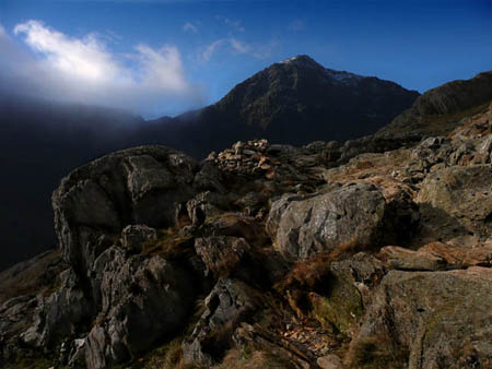Pyg Track View of Snowdon