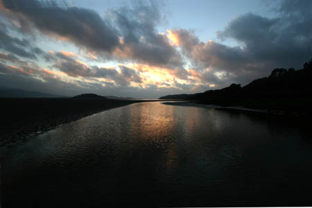 Sunset along Estuary