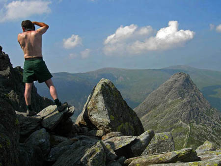Lining up Tryfan