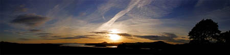 Sunset over Ynys