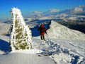snow on Watkin Track